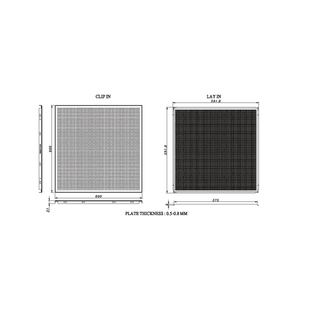 قیمت تایل آلومینیومی 60در60 سقف کاذب پشت نمدار