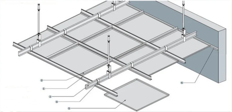 آموزش نصب تایل آلومینیومی سازه مخفی سقف کاذب به زبان ساده ؟