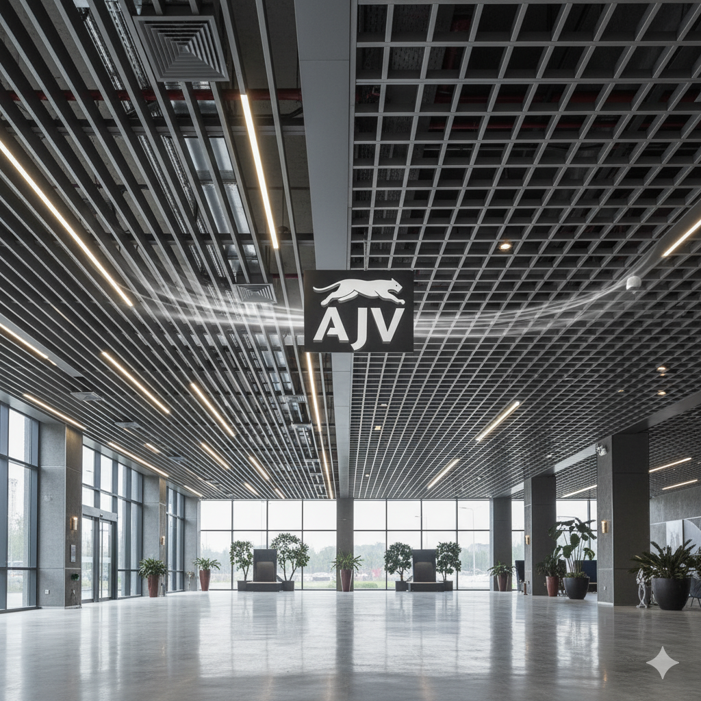 مقایسه تخصصی سقف لوور آلومینیومی با سقف گریلیوم در فضاهای پرگردش هوا