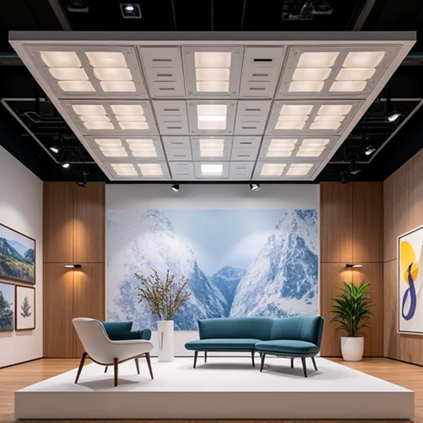 قیمت تایل آلومینیومی 60 در 60 AJV  سقف کاذب مدل فلت وسط پانچ