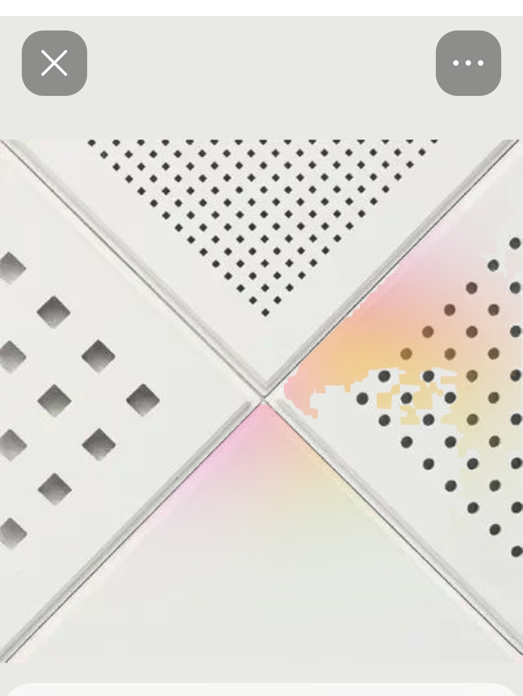 قیمت خرید تایل آلومینیومی فول پانچ جی وی در 18دی ۱۴۰۴