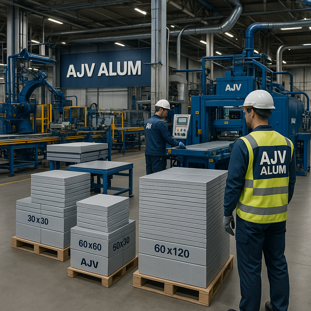 برند AJV آلوم: پیشگام نوآوری در تولید و عرضه تایل آلومینیومی مدل فلت