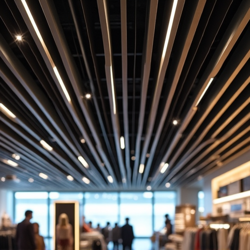 سقف کاذب آلومینیومی بافل AJV  و کاربرد آن