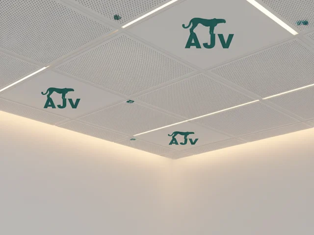 ترکیب تایل آلومینیومی وسط پانچ با نورپردازی مخفی