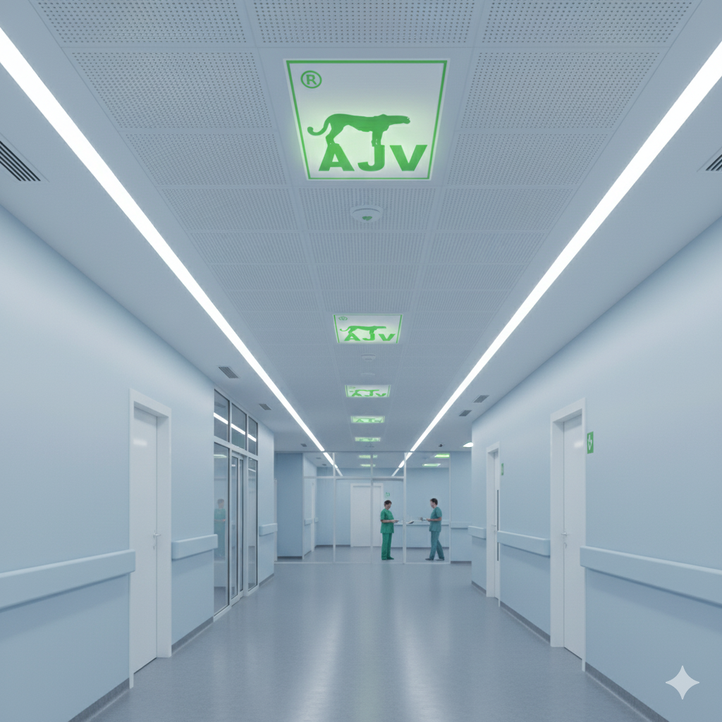 سقف آلومینیومی ضدباکتری AJV؛ راهکار مدرن برای بیمارستان‌ها و فضاهای بهداشتی