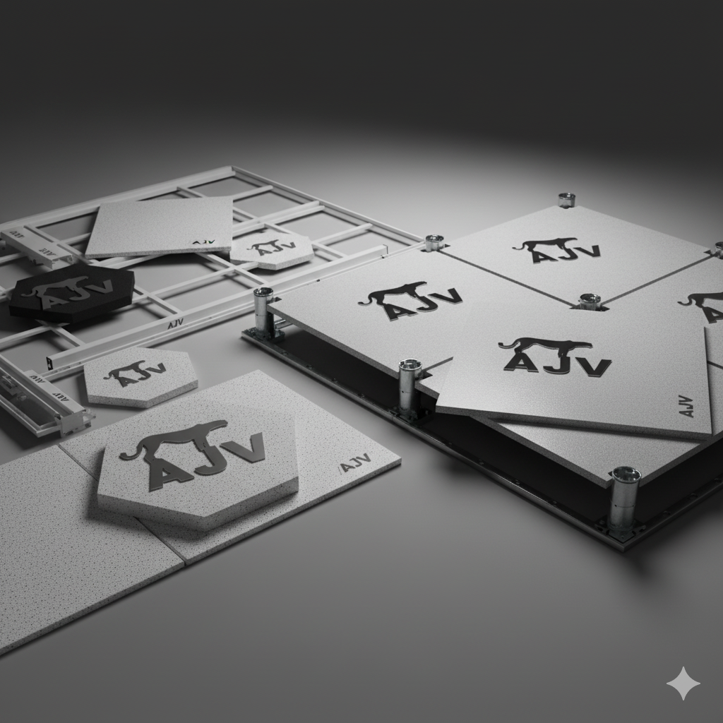 سیستم مدولار سقف آلومینیومی AJV؛ تحول در سرعت، دقت و زیبایی اجرا