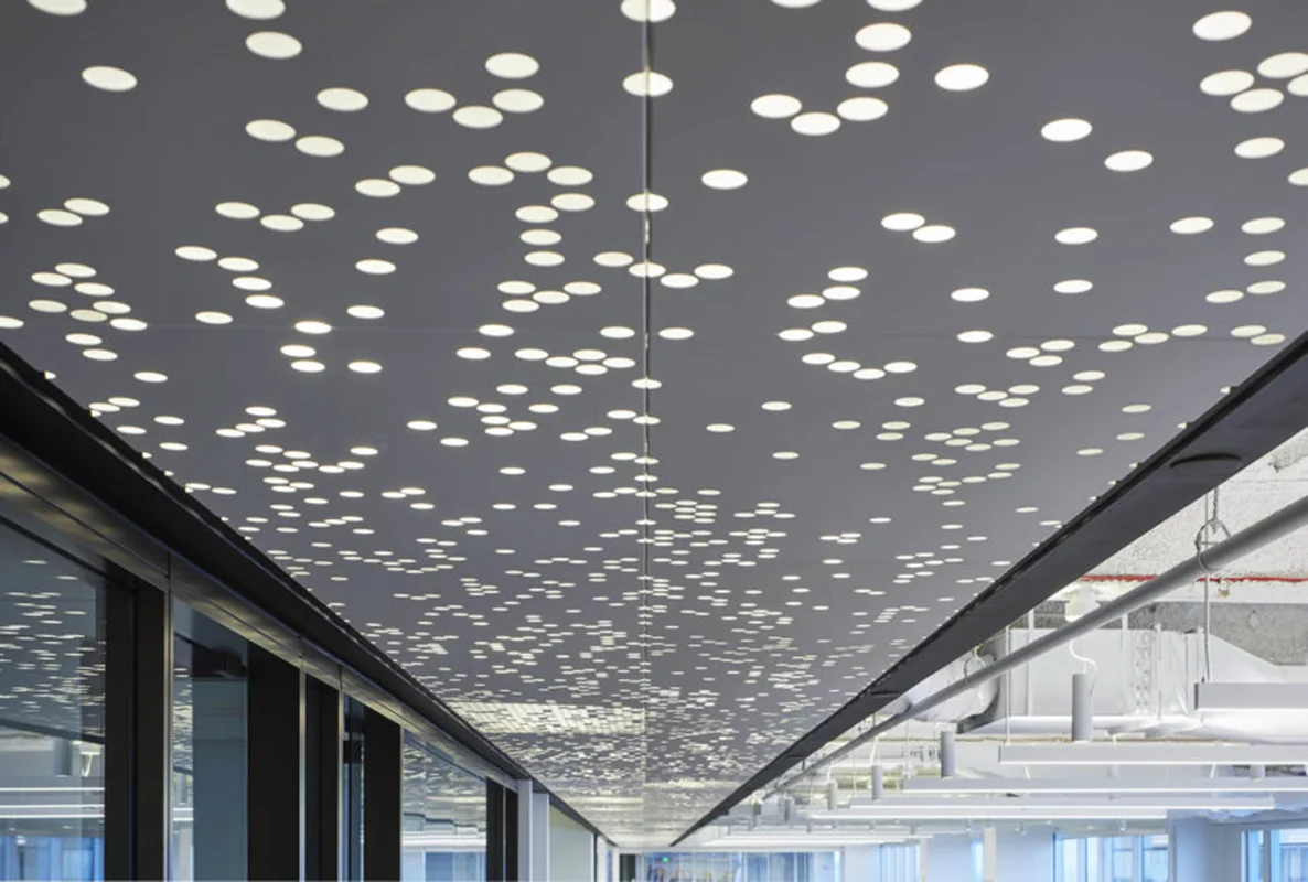 سقف کاذب آلومینیومی پانچ متال